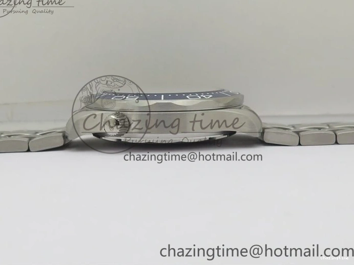 0401 Seamaster Diver 300M ORF 1:1 Best Edition Blue Ceramic Gray Dial on SS Bracelet A HighQuality 7867